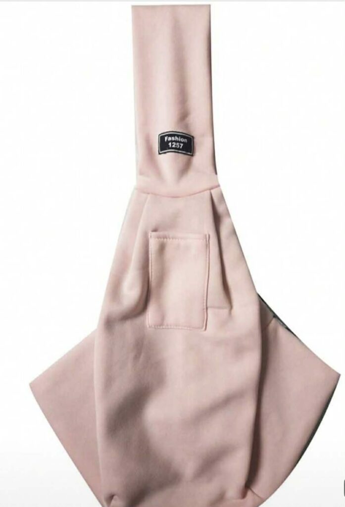 Blush Pink Pet Sling Carrier Bag – Available in All Sizes! 🐾