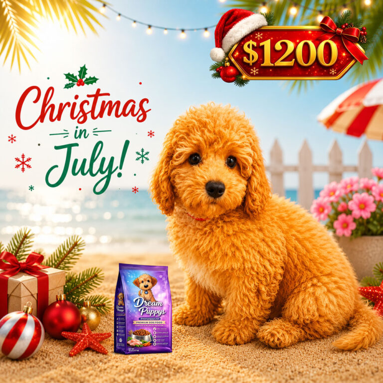 Meet “Drake”, a Mini Golden Doodle Male Puppy.