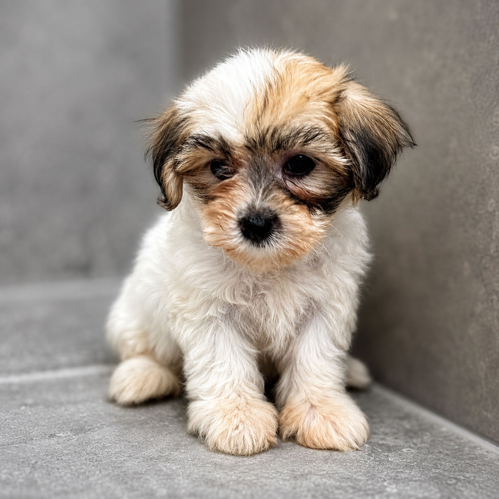 Meet "Abbie", a Teddy Bear Female Puppy. A Crossbreed between a Bichon Frisé and a Shih Tzu.